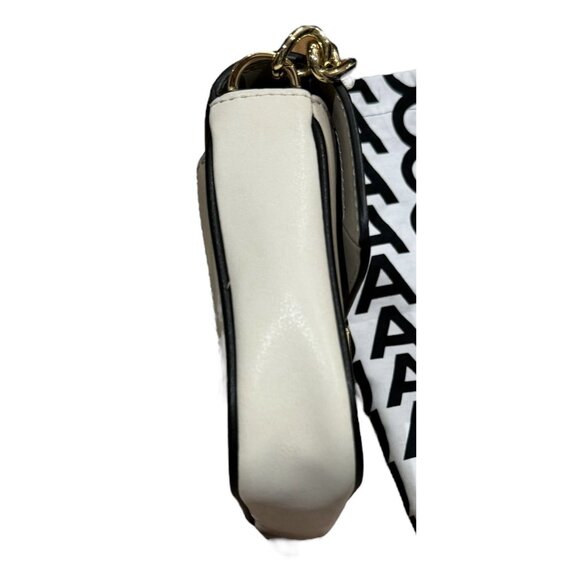 Marc Jacobs Purse The J Marc Shoulder Crossbody Bag Black Beige Cream Gold OS - Picture 7 of 16